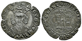 Kingdom of Castille and Leon. Henry IV (1399-1413). Cuartillo. Burgos. (Bautista-1000). Anv.: + ENRICVS : QVARTVS : DEI : GRA : RE. Rev.: + ENRICVS : ...
