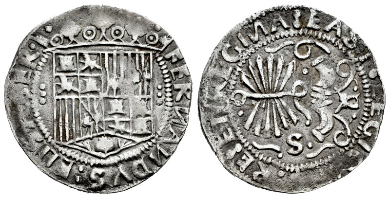 Catholic Kings (1474-1504). 1 real. Sevilla. (Cal-411). (Cal 2008-unlisted). Ag....