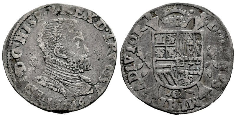 Philip II (1556-1598). 1/5 escudo. 1566. Nimega. (Tauler-952). (Vti-874). (Vanho...