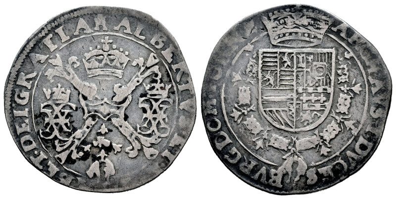 Albert and Elizabeth (1598-1621). 1/4 patagon. ND. Tournai. (Tauler-1676). (Vti-...