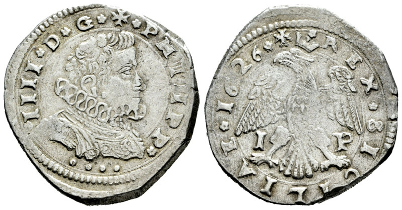 Philip IV (1621-1665). 4 tari. 1626. Messina. IP. (Tauler-2075). (Vti-173). (Mir...