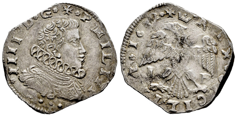 Philip IV (1621-1665). 4 tari. 1632. Messina. IP. (Tauler-177). (Vti-355/9). (Mi...