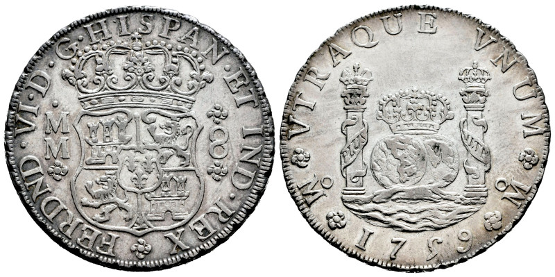 Ferdinand VI (1746-1759). 8 reales. 1759. Mexico. MM. (Cal-495). Ag. 27,03 g. Mi...