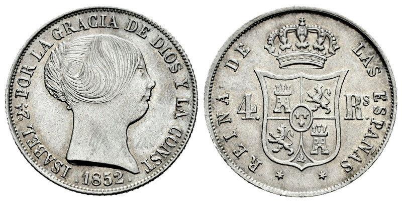 Elizabeth II (1833-1868). 4 reales. 1850. Madrid. (Cal-425). Ag. 5,25 g. With so...