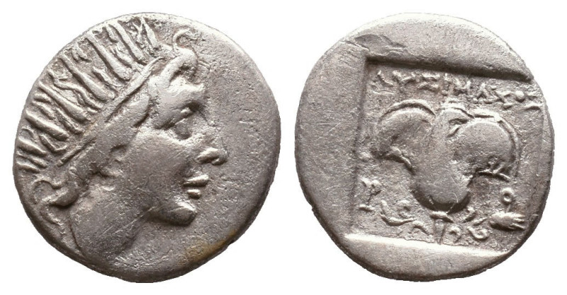 Rhodos AR Drachm, c. 88-84 BC
Reference:
Condition: Very Fine

Weight: 2.29g...