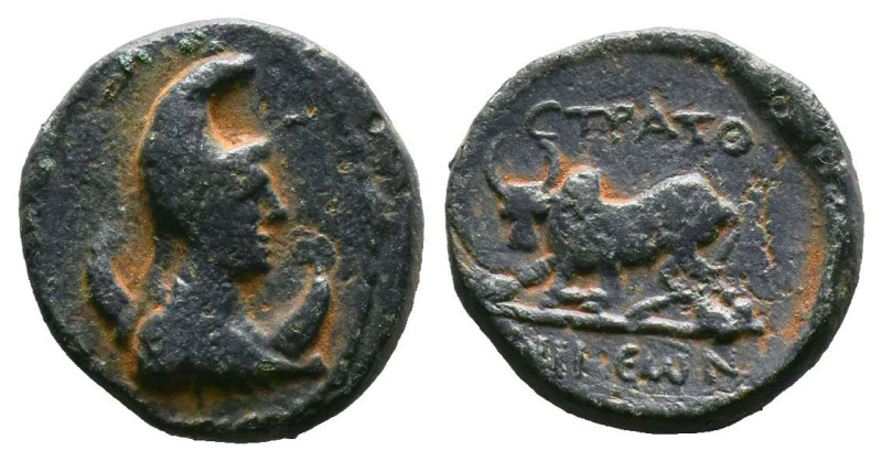 Karia, Stratonikeia Æ. Psuedo-autonomous issue, time of the Antonines, circa AD ...