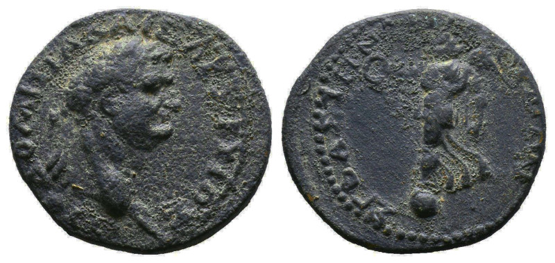 Roman Provincial Coins,
Domitian. AD 81-96. Æ
Reference:
Condition: Very Fine...