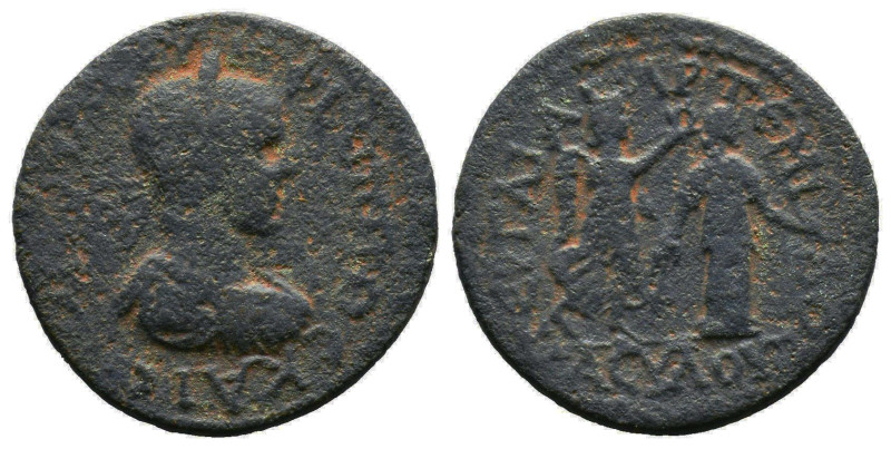 Philip II (Caesar, 244-247). Pamphylia, Perge. Æ. AY K M IOYΛ CEOY ΦIΛIΠΠOC, Lau...