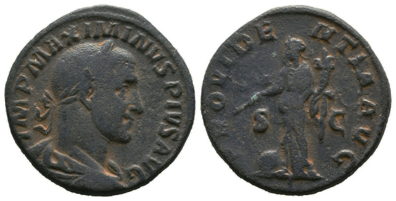 Roman Imperial Coins, Maximinus (235-238 AD). AE Sestertius 
Reference:
Condit...