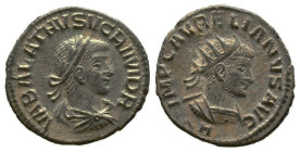 Roman Imperial Coins, Vabalathus. Usurper, A.D. 268-272. Æ antoninianus
Reference:
Condition: Very Fine

Weight: 2.64gr
Diameter: 20.40mm