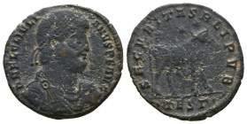 Roman Imperial Coins, Julianus II AD 360-363. Rome . Double Maiorina Æ
Reference:
Condition: Very Fine

Weight: 7.35gr
Diameter: 27.23mm