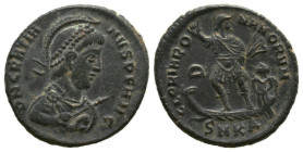 Roman Imperial Coins, Gratian. A.D. 367-383. AE Majorina
Reference:
Condition: Very Fine

Weight: 5.41gr
Diameter: 22.96mm