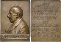 Akademien, Schulen, Universitäten
 Bronzeplakette 1914 (Volz) Zum Andenken an die Vollendung des hundertsten Semesters Akademischer Lehrtätigkeit des...