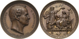 Astronomie
 Bronzemedaille o.J. (Loos) Auf Alexander von Humboldt und sein Werk "Kosmos". Kopf nach rechts / Astronomia mit Tellurium kränzt den sitz...