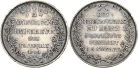 Ausbeute, Bergbau, Hüttenwesen
 Silbermedaille 1804. Ausbeute der Harzer Gruben und Huldigung Napoléons I. durch die Hannoversche Armee. 6 Zeilen Sch...