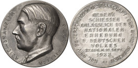 Drittes Reich
 Silbermedaille 1933 (G. Weber) Kgl. Priv. Feuerschützen Gesellschaft "Der Bund" München - Gedenkschießen anläßlich der nationalen Erhe...