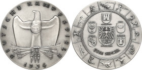 Drittes Reich
 Versilberte Bronzemedaille 1934 (O. Glöckler) Dem Sieger bei den deutschen Kampfspielen in Nürnberg - Hauptamt Kampfspiele der Oberste...