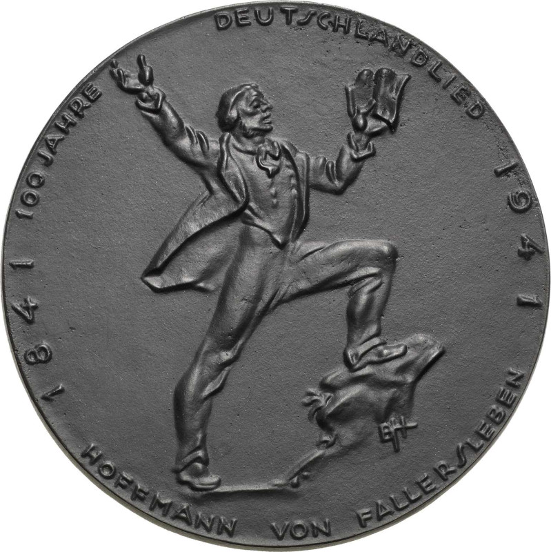 Drittes Reich
 Einseitige Eisengussmedaille 1941 (Hans Breitenbach/Hüttenamt Gl...