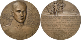 Erster Weltkrieg
 Bronzemedaille 1917 (Johnson) Auf den gefallenen Soldaten Giovanni Battista Rossi, Leutnant der 3. Artillerie. Brustbild halb recht...