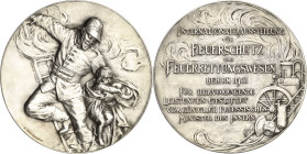 Feuerwehr
 Versilberte Bronzemedaille 1901 (J. Christensen) Prämie der Internationalen Ausstellung für Feuerschutz und Feuerrettungswesen in Berlin. ...