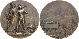 Slg. Joos - Medaillen, Plaketten, Abzeichen der Luftfahrt 1783-1945
 Bronzemedaille o.J. (L. Coudray) Marianne weist einem unbekleideten, jungen Athl...