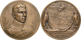 Slg. Joos - Medaillen, Plaketten, Abzeichen der Luftfahrt 1783-1945
 Bronzemedaille 1916 (B. H. Mayer) Max Immelmann. Brustbild halbrechts / Fokker-E...