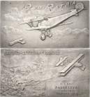 Slg. Joos - Medaillen, Plaketten, Abzeichen der Luftfahrt 1783-1945
 Silberplakette o.J. (graviert 1919) (P. Chivot) Auszeichnung des Aero-Club de Fr...