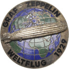 Slg. Joos - Medaillen, Plaketten, Abzeichen der Luftfahrt 1783-1945
 Versilbertes, teils emailliertes Bronzeabzeichen 1929 (C.T.D.) Weltflug des "LZ ...