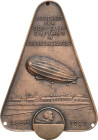 Slg. Joos - Medaillen, Plaketten, Abzeichen der Luftfahrt 1783-1945
 Einseitige, bronzierte Zinkplakette 1929. Rückkehr des "LZ 127" von der Weltfahr...