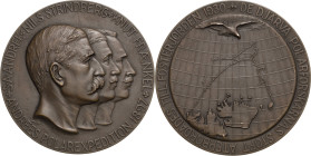 Slg. Joos - Medaillen, Plaketten, Abzeichen der Luftfahrt 1783-1945
 Bronzemedaille 1930 (Alfred Ohlson) Andrées Polarexpedition von 1897. Köpfe von ...
