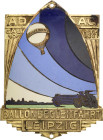 Slg. Joos - Medaillen, Plaketten, Abzeichen der Luftfahrt 1783-1945
 Einseitige, vergoldete und teils emaillierte Bronzeplakette 1931 (G. Brehmer, Ma...