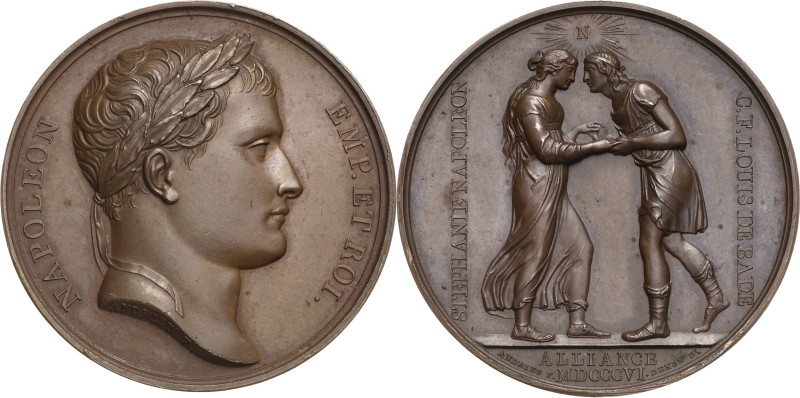 Napoleon, Befreiungskriege und ihre Jubiläen
 Bronzemedaille 1806 (Andrieu/Deno...