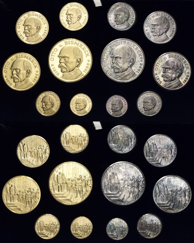 Personenmedaillen
Bismarck, Fürst Otto von 1815-1898 Gold,- und Silbermedaillen...