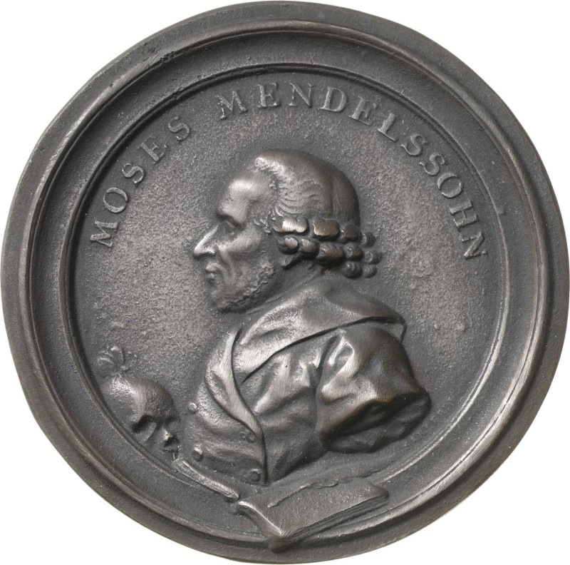 Personenmedaillen
Mendelssohn-Bartholdy, Felix 1809-1847 Einseitige Bronzegussm...