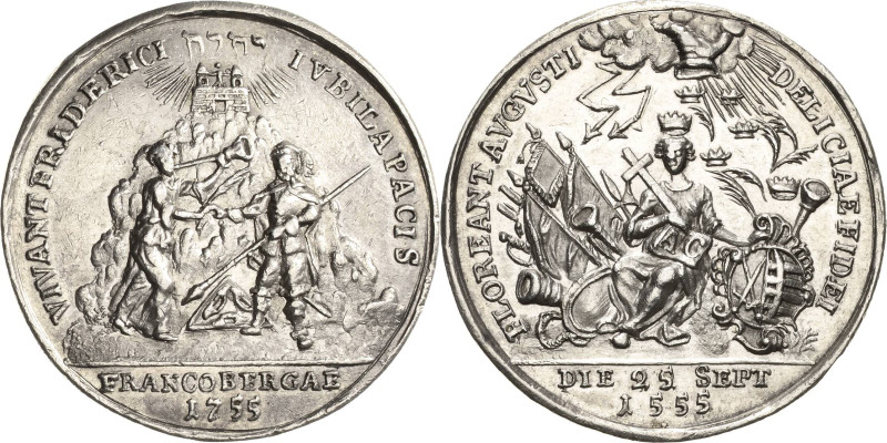 Reformation-Ereignisse und Jubiläen
 Silbermedaille 1755. 200 Jahre Augsburger ...