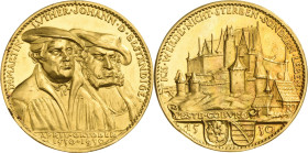 Reformation-Ereignisse und Jubiläen
 Goldmedaille 1930 (K. Goetz). 400 Jahre Augsburger Konfession in Coburg. Brustbilder von Luther und Johann dem B...