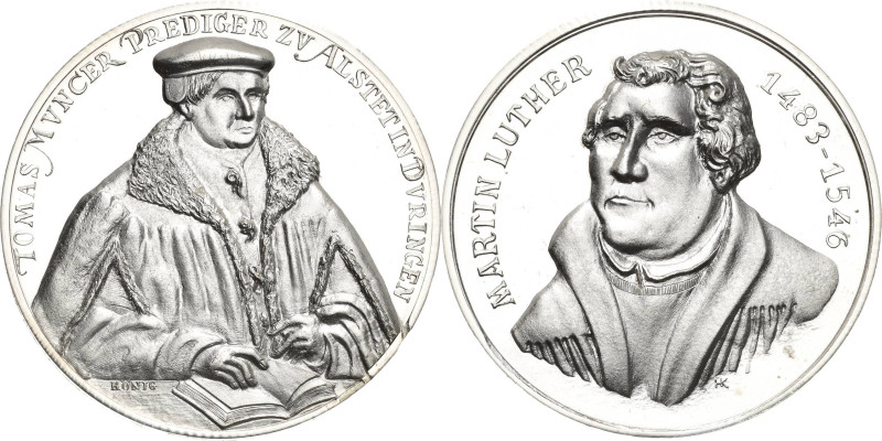 Reformation-Ereignisse und Jubiläen
 Silbermedaille o.J. (Helmut König) Luther ...