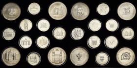 Medaillen
 Kupfer-Nickel-Medaillen 1967 (Münze Berlin) Set aus 12 offiziellen Gedenkmedaillen der DDR Serie Bauwerke: Stiftskirche zu Gernrode, 2x Mo...