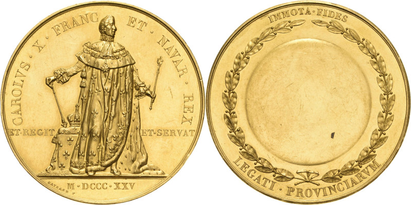 Frankreich
Karl X. 1824-1830 Goldmedaille zu 20 Dukaten 1825 (F. Gayrard) Auf s...
