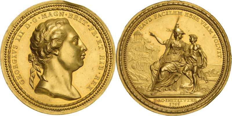 Großbritannien
George III. 1760-1820 Goldmedaille 1768 (Pingo) Goldene Preismed...