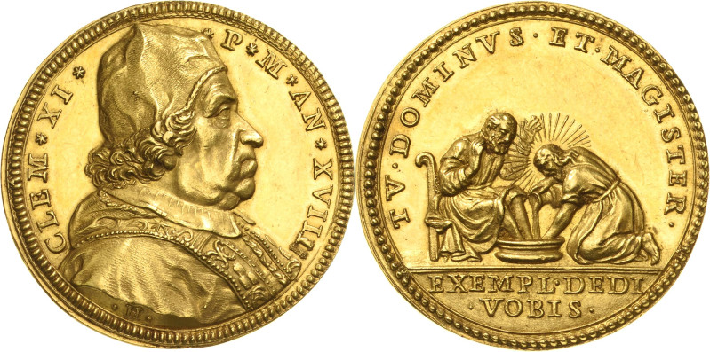 Italien-Kirchenstaat/Vatikanstadt
Clemens XI. 1700-1721 Goldmedaille 1700 (Anno...