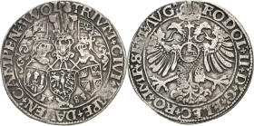 Niederlande-Deventer, Kampen und Zwolle
 Reichstaler 1583. Mit Titel Rudolf II. Jahreszahl 1583 über 1581 Delmonte 680 Davenport 8539 Kl. Randfehler,...