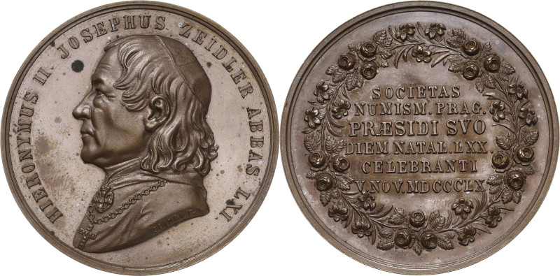 Medaillen
 Bronzemedaille 1860 (Seidan) Zum 70. Geburtstag des Abtes von Stift ...