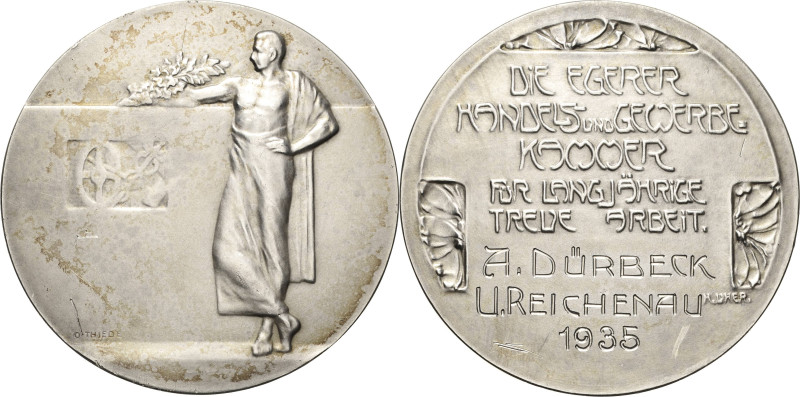 Medaillen
 Silbermedaille 1935 (O. Thiede) Prämienmedaille gewidmet von der Ege...