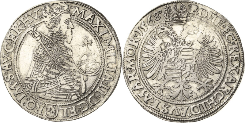 Habsburg
Maximilian II. 1564-1576 Guldentaler (60 Kreuzer) 1568, Joachimsthal M...