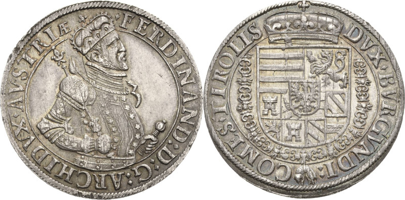 Habsburg
Erzherzog Ferdinand 1564-1595 Taler o.J. Hall Voglhuber 87/IV var. Dav...