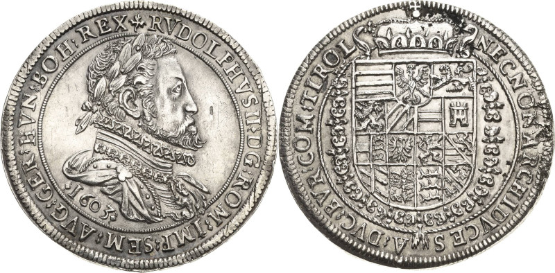 Habsburg
Rudolf II. 1576-1612 Taler 1603, Hall Voglhuber 96/II M./T. 374 Davenp...