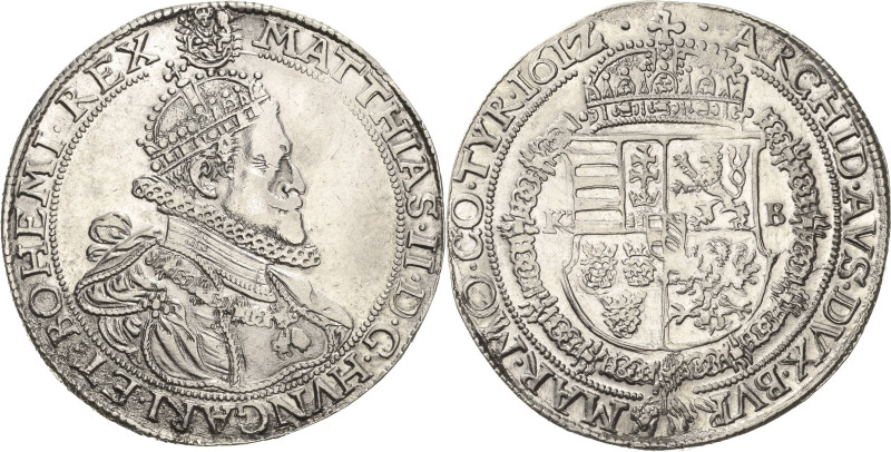 Habsburg
Matthias II. 1611-1619 Taler 1612, KB-Kremnitz Voglhuber 110/II Davenp...