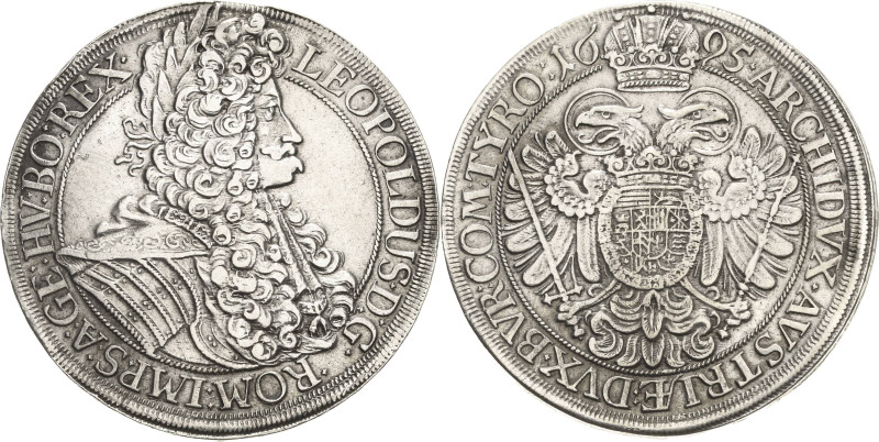 Habsburg
Leopold I. 1657-1705 Taler 1695, Wien Voglhuber 234/V Davenport 3229 H...