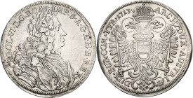 Habsburg
Karl VI. 1711-1740 Taler 1713, Augsburg Voglhuber 255 Davenport 1107 Forster 316 var Selten. Fast vorzüglich/vorzüglich-prägefrisch